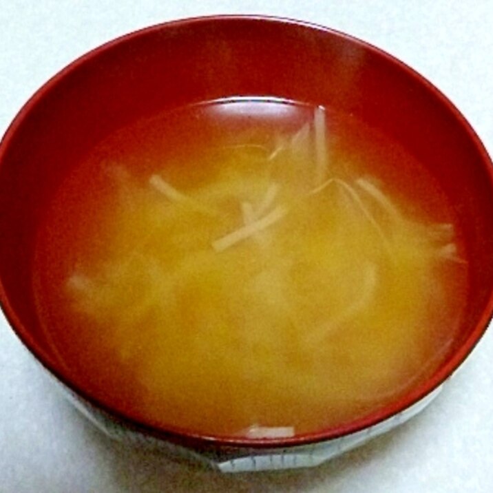 10分かからず作ろう!もやしとたまねぎのお味噌汁